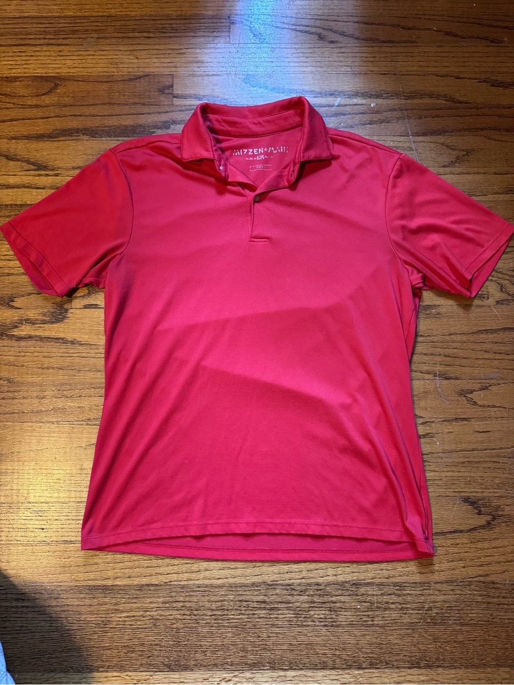 Mizzen+Main Men's Bright Red Performance Polo